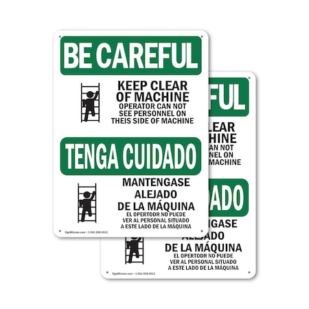 Signmission Safety Culture Sign, 7 in Width, Plastic, Rectangle, Bilingual OS-2PACK-BC-P-710-L-10001